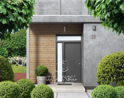 Metal door hinged residential Contemporary Andreu housing 190034