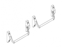 accessory anti-panic stuffed bar 4000N metal door andreu 150051