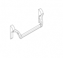 accesorio antipanico embutir ECO EPN 900 puerta metalica andreu