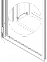 volta type lower bar accessory metal swing door andreu