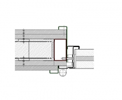 contramarco tubular 70x40 sin solape muro flexible cortafuegos EI290 puerta metalica andreu