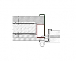 contramarco tubular 70x40 con solape muro flexible cortafuegos EI290 puerta metalica andreu