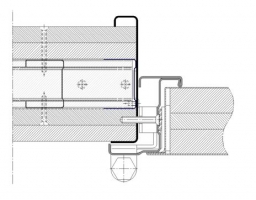 premarco abrazamuros sin moldura muro flexible cortafuegos EI260 puerta metalica andreu