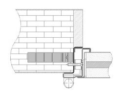 précadre angle sans moulure mur rigide coupe feu EI260 porte métallique andreu