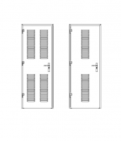 puerta metalica batiente maxima ventilacion multiusos andreu