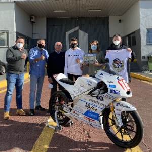 Álvaro Fuertes, campeón de España de Premoto3 2021, visita Andreu Barberá, S.L.